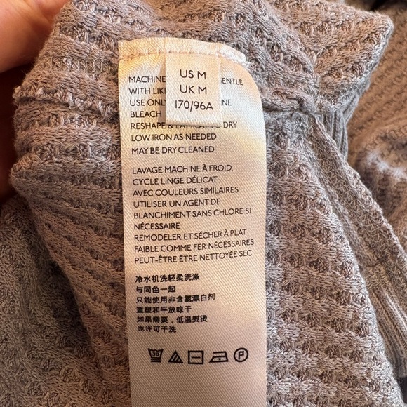 NWT Free People We The Free North Shore thermal tunic top gray medium - Picture 5 of 7